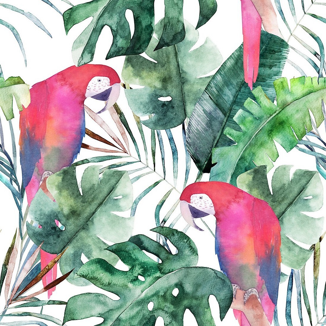 Decoupage Paper Napkins - Bird - Red Parrots (1 Sheet)