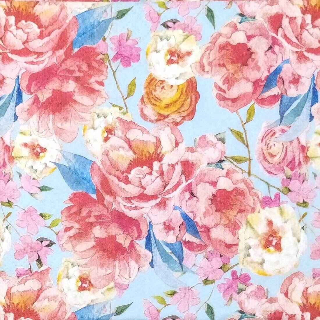 Decoupage Paper Napkins - Floral - Rose Gloriette
