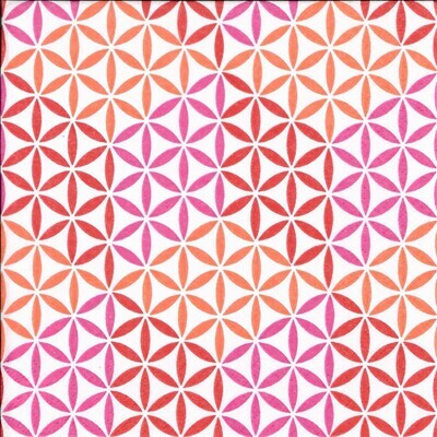 Decoupage Paper Napkins - Pattern - Abstrakt Cubes Fuchsia/Red (1 Sheet)