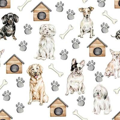 Decoupage Paper Napkins - Animals - Pet Dogs (1 Sheet)