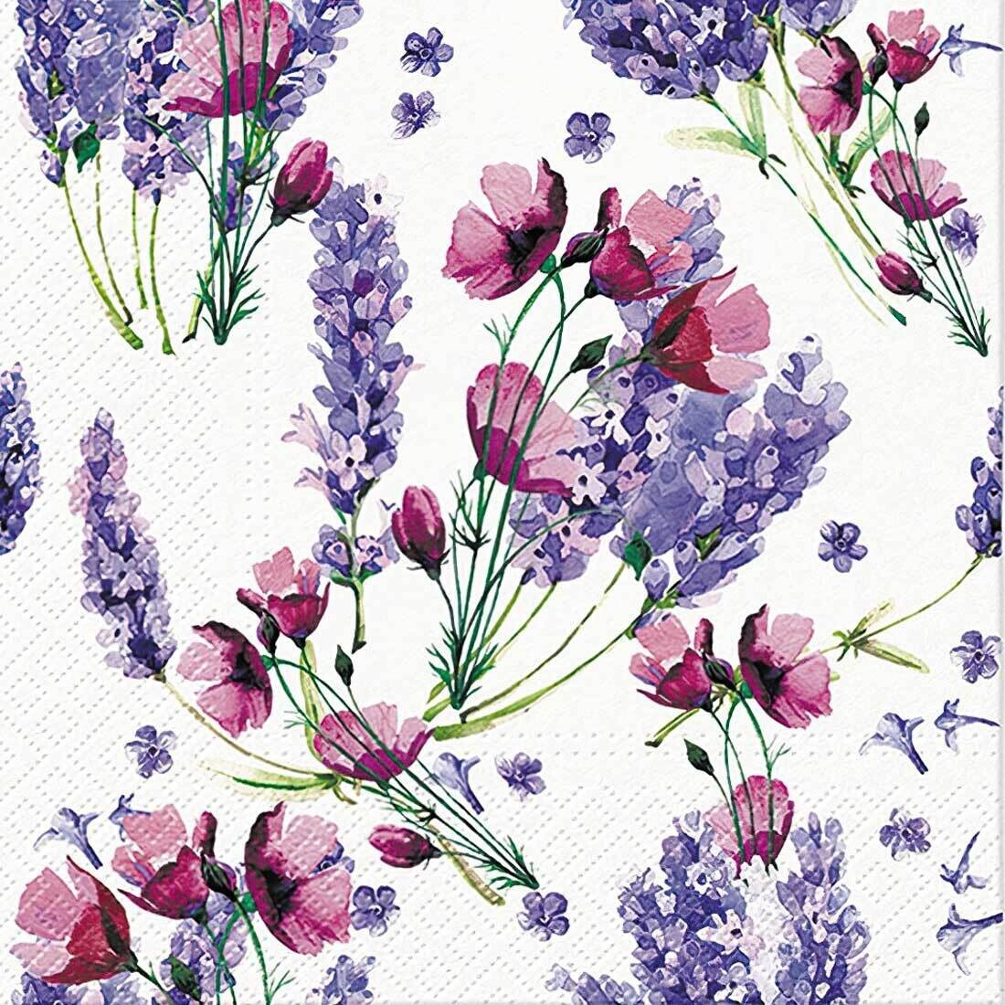 Decoupage Paper Napkins - Floral -Fragrant Lavender