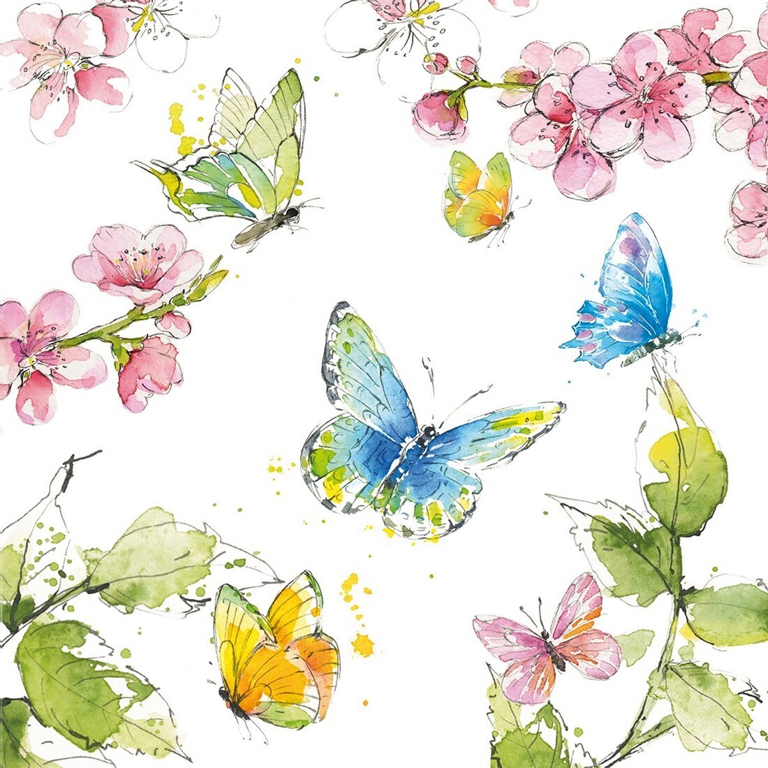 Decoupage Paper Napkins - Butterflies - Summertime