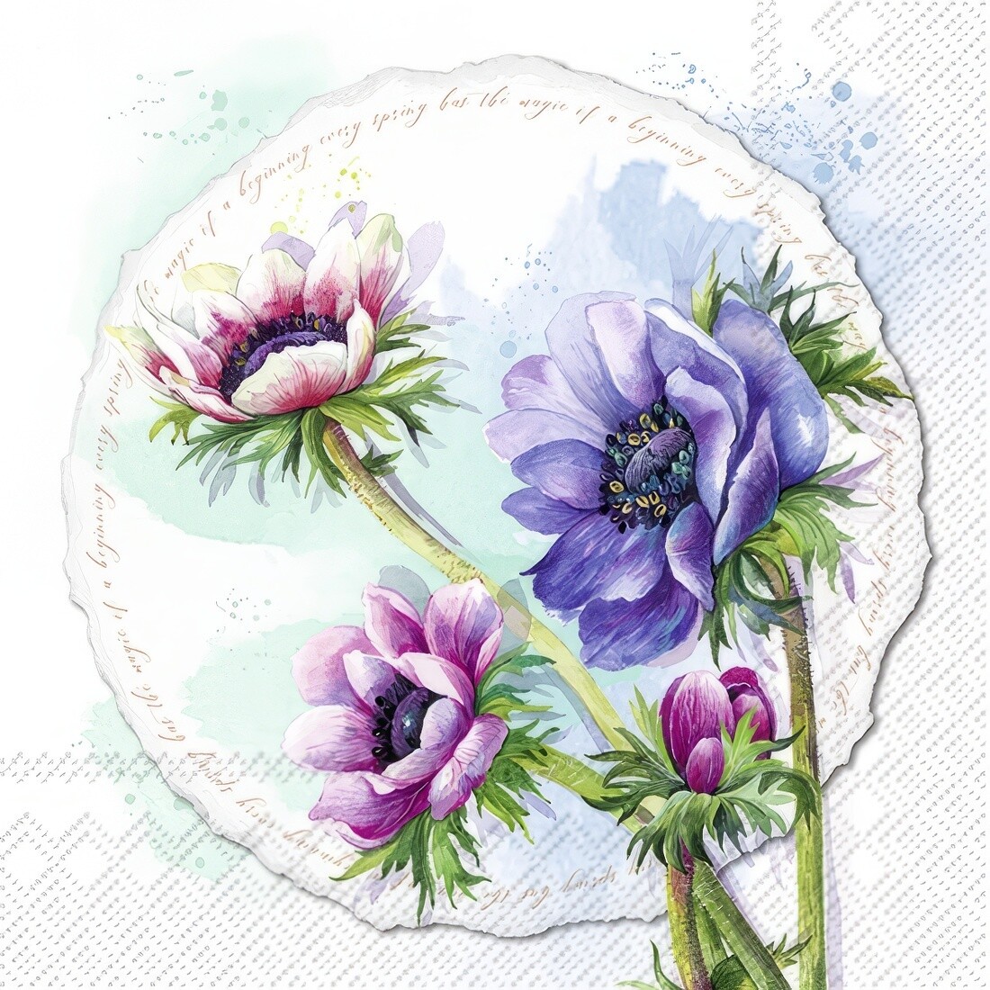 Decoupage Paper Napkins - Floral - NORA