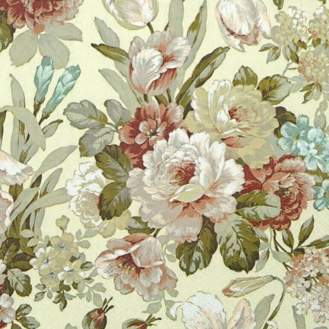 Decoupage Paper Napkins - Floral - Kate Green (1 Sheet) Out of Stock