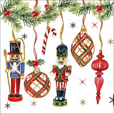 Decoupage Paper Napkins - Christmas/Xmas - Nutcrackers Decoration (1 Sheet) Out of Stock