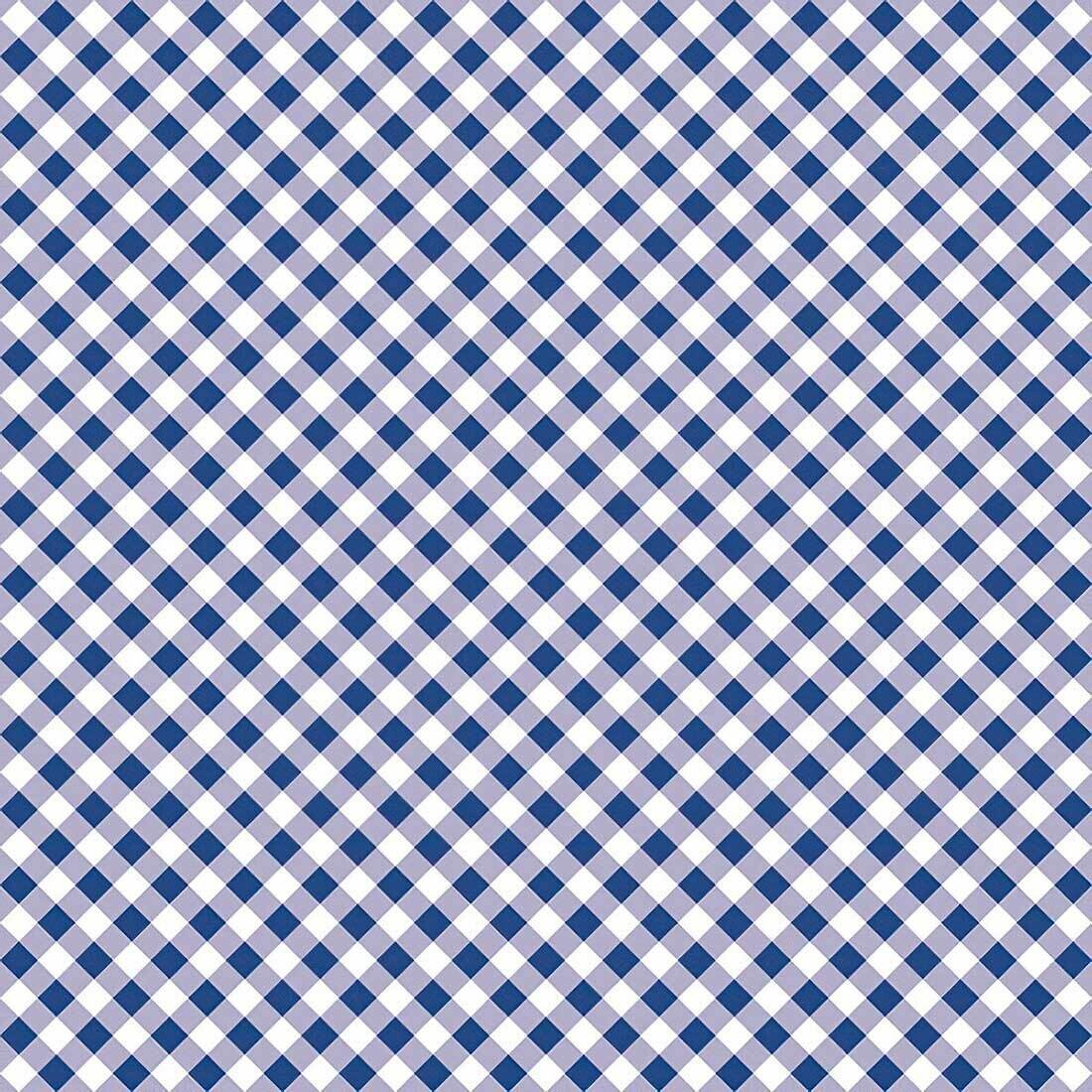 Decoupage Paper Napkins - Pattern - Diagonal Warm Navy Check