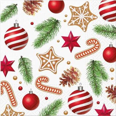 Decoupage Paper Napkins - Christmas/Xmas - Sweet Holidays (1 Sheet)
