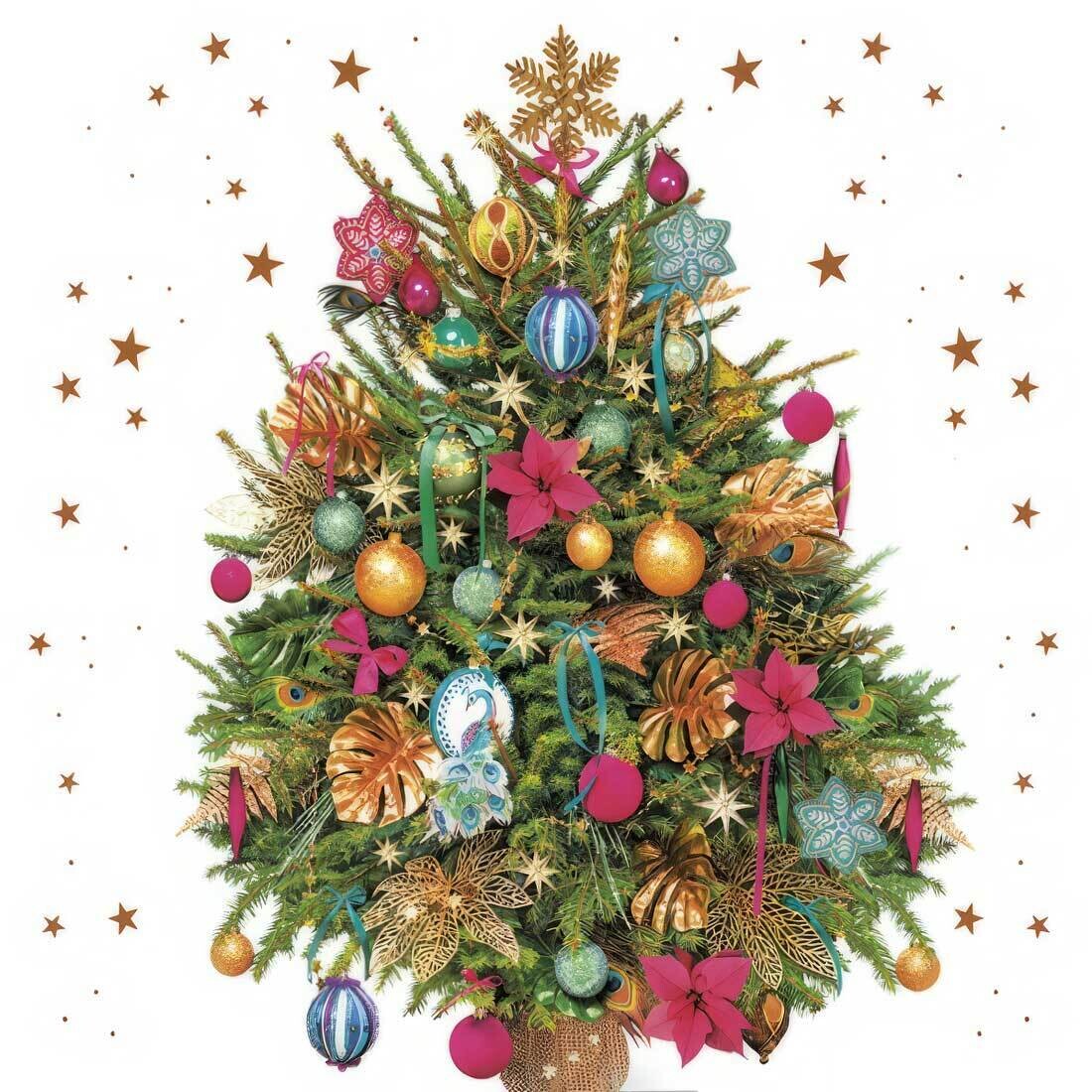 Decoupage Paper Napkins - Christmas/Xmas - Photo Christmas Tree