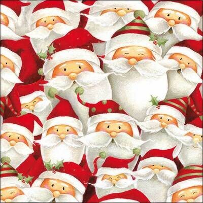 Decoupage Paper Napkins - Christmas/Xmas - Funny Santa (1 Sheet)