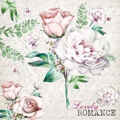 Decoupage Paper Napkins - Floral - Lovely Romance