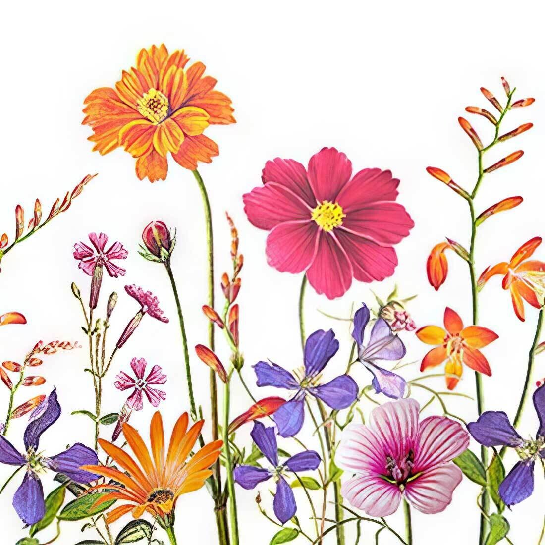 Decoupage Paper Napkins - Floral - Gruppe