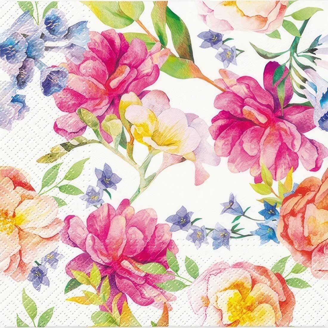 Decoupage Paper Napkins - Floral - Orchid With Peony