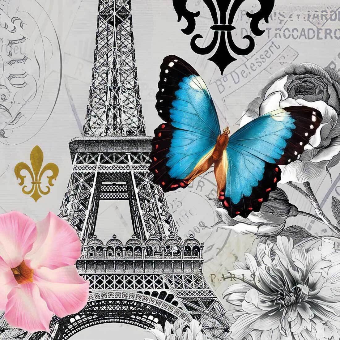 Decoupage Paper Napkins - Butterflies - Ici-Paris