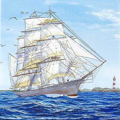 Decoupage Paper Napkins - Marine/Beach - Sailing Ship