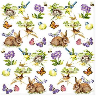 Decoupage Paper Napkins - Butterflies - Easter-feeling