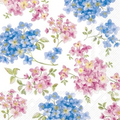 Decoupage Paper Napkins - Floral - Maite

Enhance your decoupage endeavors with our exquisite Floral Pink &amp; Blue Hydrangea napkins! Ideal for both craft enthusiasts and artists, these lightweight napkins are excellent for crafting stunning designs on various surfaces. Unleash your creativity and infuse a sense of elegance into your upcoming project using these vibrant and colorful napkins.