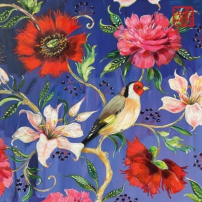 Decoupage Paper Napkins - Floral - Valérie
Decorated with a lovely selection of flowers and an enchanting bird against a peaceful blue backdrop, these exquisite napkins are sure to enhance your crafting projects. The whimsical beauty and lively colors of these napkins will elevate your creations, while the seamless integration of floral patterns and the graceful bird motif creates an atmosphere of calmness and allure, making them an ideal choice for adding a hint of charm to any endeavor.