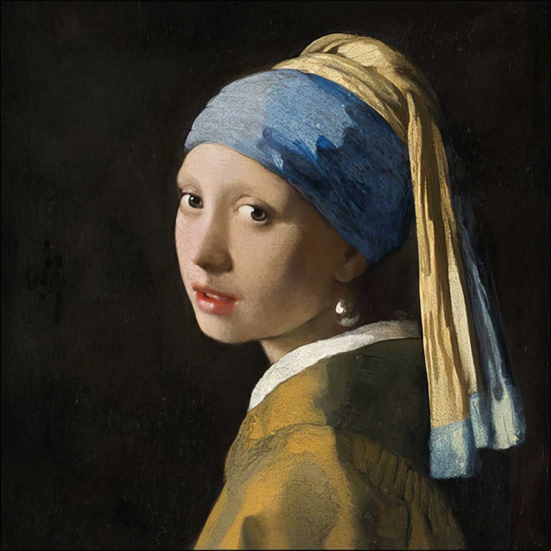 Decoupage Paper Napkins - Other - Girl With A Pearl Earring

This image depicts a captivating painting of a young girl with a pearl earring. The girl, who appears to be in her early twenties, is elegantly portrayed wearing a large pearl earring on her left ear. The painting is set in a black background, creating a mysterious and intimate atmosphere. The girl&#39;&#39;s face is the focal point of the artwork, showcasing delicate features and a sense of serene beauty. The artist has paid great attention to detail, capturing the girl&#39;&#39;s expression and the luminous quality of the pearl. The composition is enhanced by the contrast between light and dark tones, adding depth and drama to the scene. A great print to have in your collection for decoupage projects