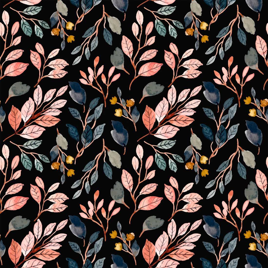 Decoupage Paper Napkins - Floral - Dark Floral Pattern

This decoupage paper napkin features a beautifully intricate dark floral pattern. The design showcases an array of watercolor-style leaves in shades of peach, blue, and gray, set against a deep black background. Interspersed among the leaves are small, delicate yellow flowers, adding a touch of brightness to the overall design. The artistic and elegant nature of this pattern makes it perfect for enhancing a variety of craft projects, from scrapbooking to card making.