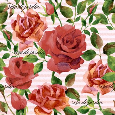 Decoupage Paper Napkins - Floral - Rose Wood

This elegant decoupage napkin features beautifully hand-painted garden roses in soft, vintage-inspired shades of dusty red and pink. The lush green leaves add depth to the floral pattern, set against a delicate, subtle striped background that enhances the overall charm. The words &#39;rose de jardin&#39; are gracefully scattered throughout the design, emphasizing the theme of a classic French garden. Ideal for romantic or rustic-themed projects or crafting, this napkin brings a timeless beauty to any setting.
