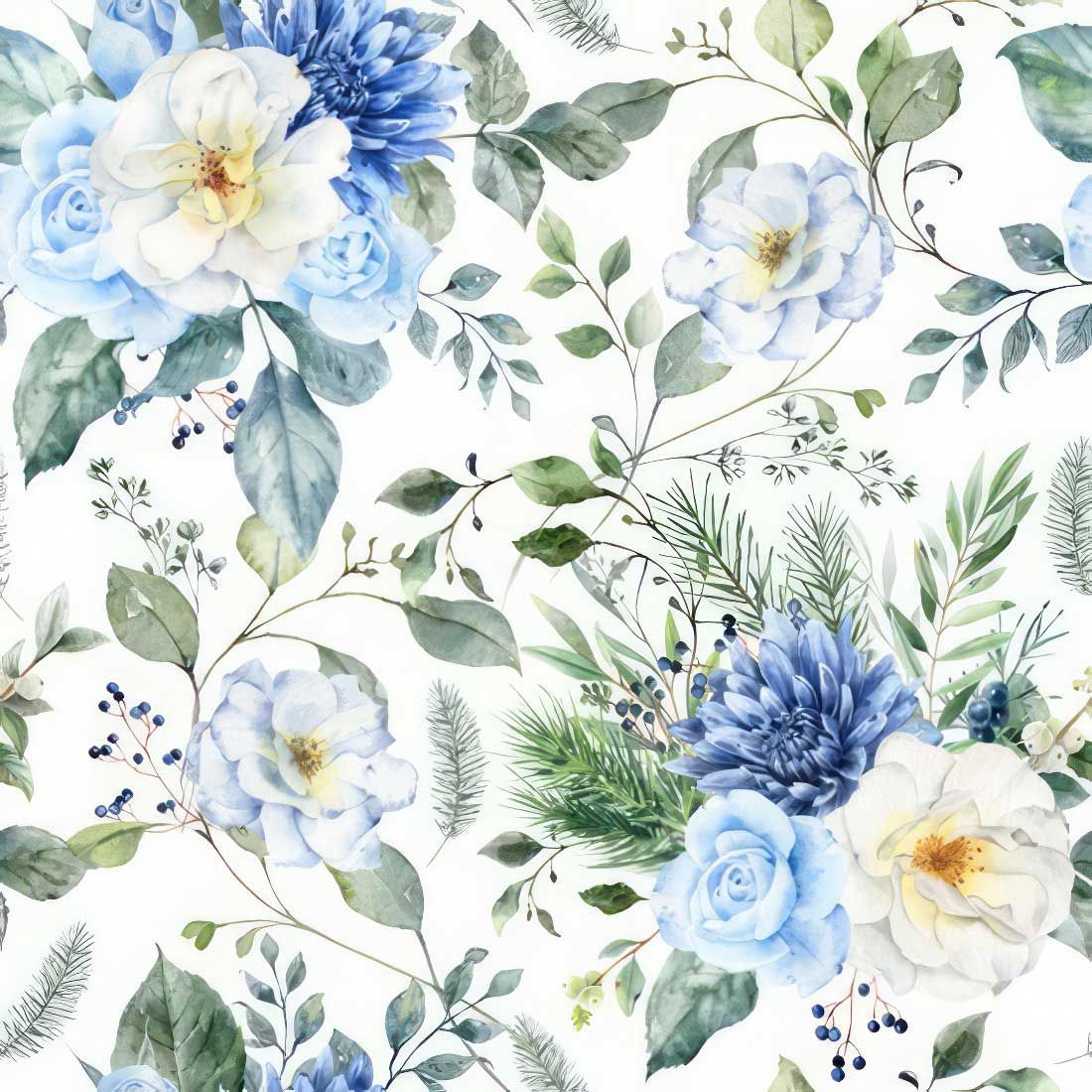 Decoupage Paper Napkins - Floral - Winter Florals

This decoupage paper napkin features a delightful winter floral theme, showcasing soft blue and white roses, chrysanthemum blooms, and lush greenery. The delicate arrangement of flowers is paired with various leaves, pine branches, and berry sprigs, giving the design a fresh and natural look. The subtle use of cool tones, from the pale blues to the muted greens, evokes a sense of calm and elegance, perfect for winter or holiday-themed projects. This napkin is ideal for adding a serene and sophisticated touch to crafts, decorations, or seasonal table settings.
