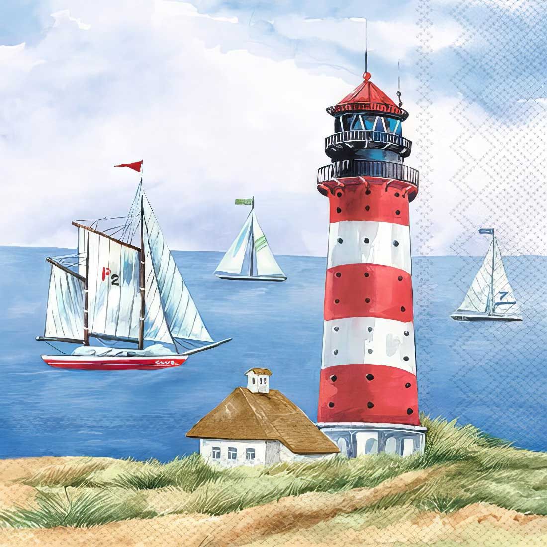 Decoupage Paper Napkins - Marine/Beach - Seelust (1 Sheet)