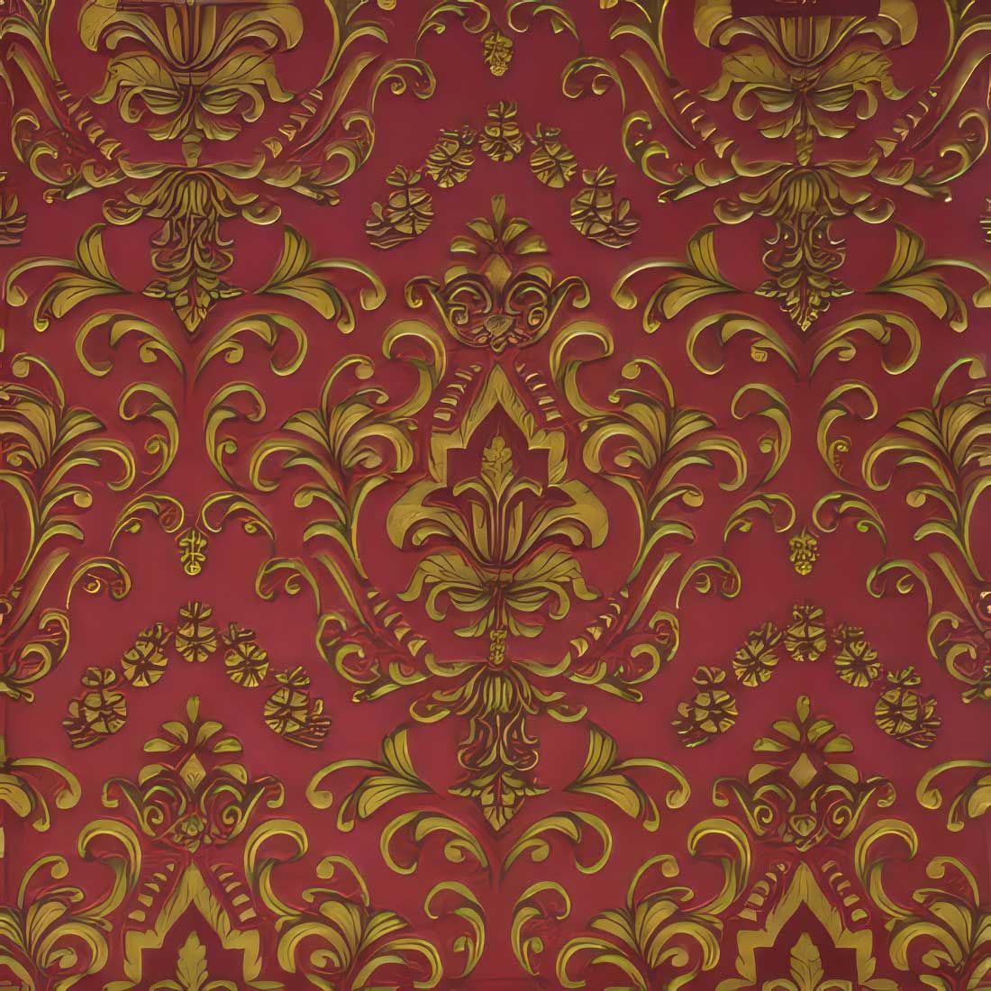 Decoupage Paper Napkins - Pattern - Baroque Ornament Bordeaux

This decoupage paper napkin features an elegant and intricate Baroque-style design in a gold and maroon color scheme. The symmetrical pattern showcases ornate floral and scroll motifs, exuding sophistication and timeless charm. The delicate detailing adds a luxurious touch, making it perfect for crafting.