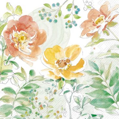 Decoupage Paper Napkins - Floral - Soft Petal Flowers