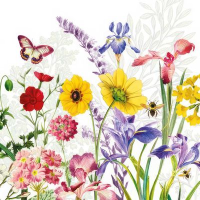 Decoupage Paper Napkins - Floral - Imagination (1 Sheet)