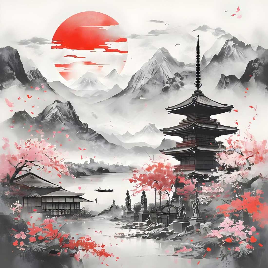 Decoupage Paper Napkins - Outdoor/Scenic - Asian Day