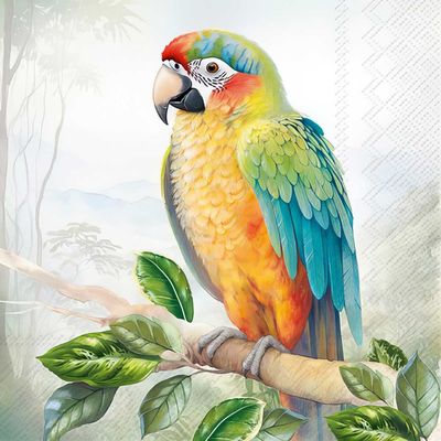 Decoupage Paper Napkins - Bird - Exotic Parrot (1 Sheet)