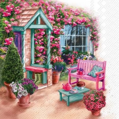 Decoupage Paper Napkins - Outdoor/Scenic - Garden View (1 Sheet)