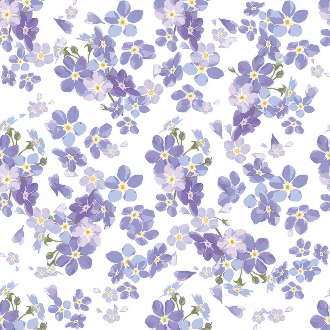 Decoupage Paper Napkins - Floral - Delicate Forget-Me-Nots (1 Sheet)