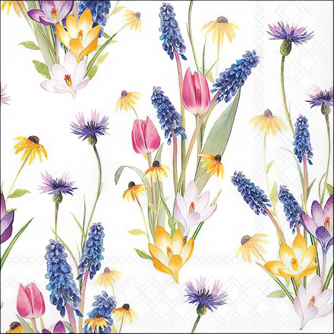 Decoupage Paper Napkins - Floral - Hello Spring (1 Sheet)