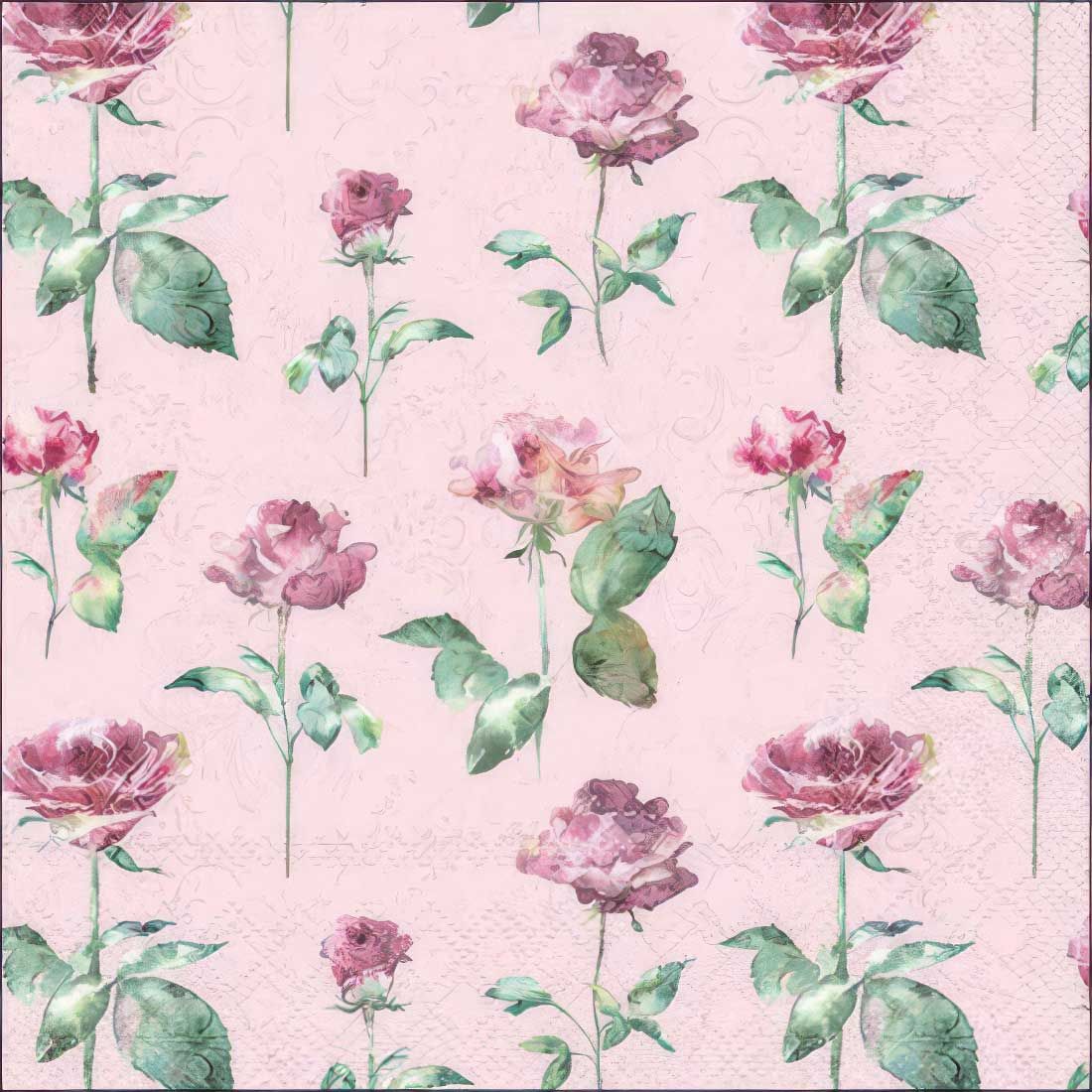 Decoupage Paper Napkins - Floral - Julia Pink (1 Sheet)