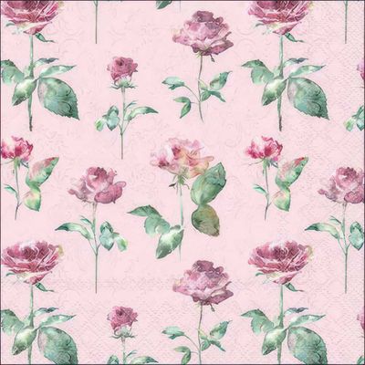 Decoupage Paper Napkins - Floral - Julia Pink (1 Sheet)