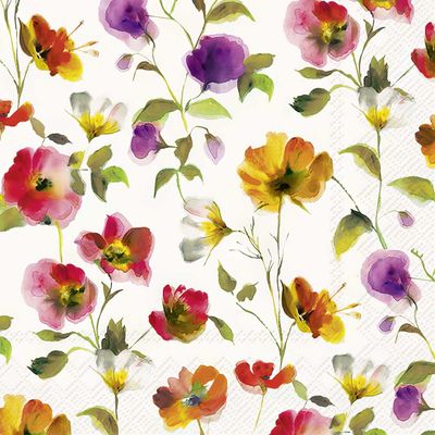Decoupage Paper Napkins - Floral - Flowers Of Summer (1 Sheet)
