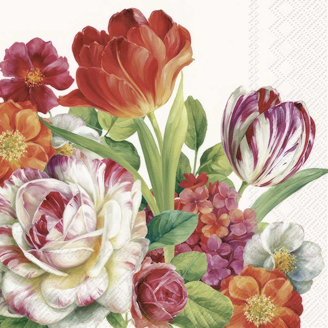 Decoupage Paper Napkins - Floral - Blooming In Spring (1 Sheet)
