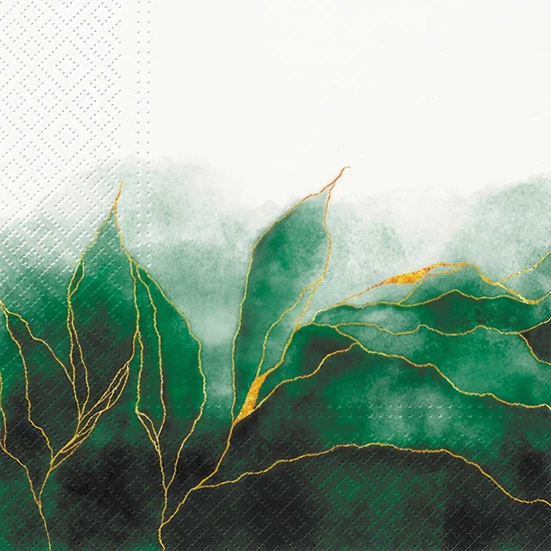Decoupage Paper Napkins - Pattern - Green Dream (1 Sheet)