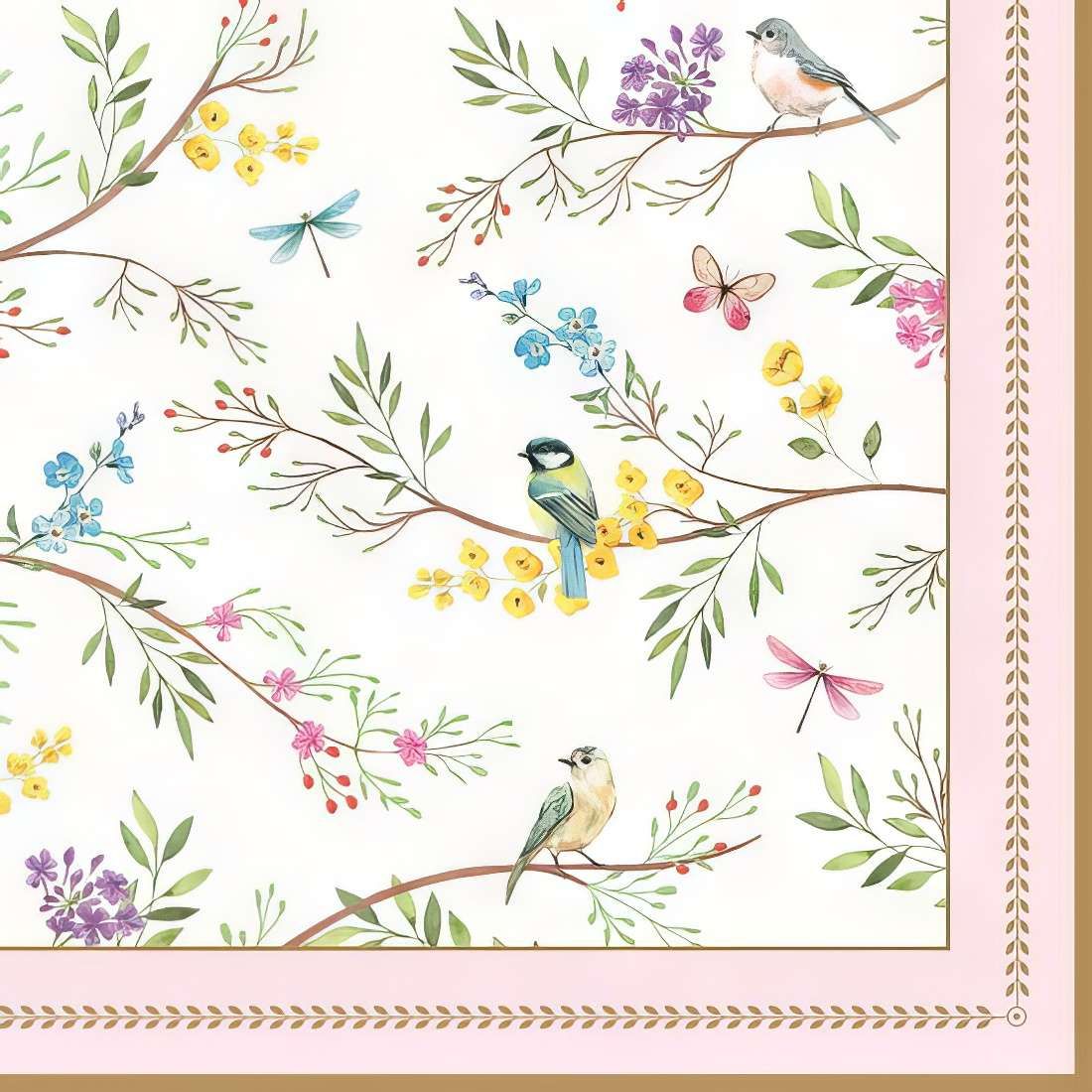 Decoupage Paper Napkins - Bird - Birds Melody (1 Sheet)