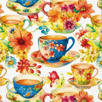 Decoupage Paper Napkins - Food &amp; Drinks - Summer Tea (1 Sheet)