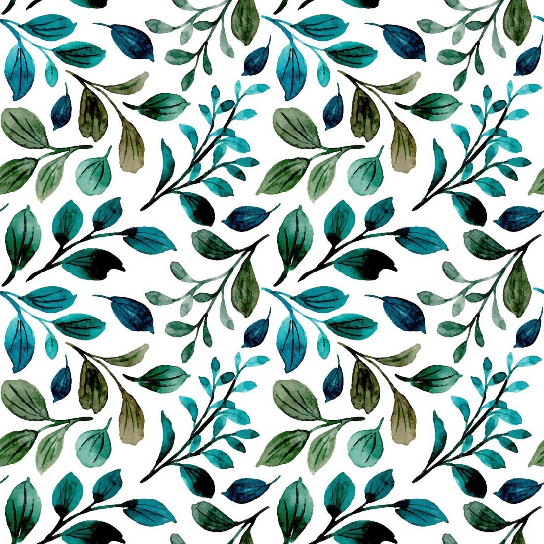 Decoupage Paper Napkins - Floral - Petrol Branches Pattern (1 Sheet)