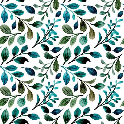 Decoupage Paper Napkins - Floral - Petrol Branches Pattern (1 Sheet)