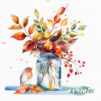 Decoupage Paper Napkins - Floral - Ramo De Otono (1 Sheet)