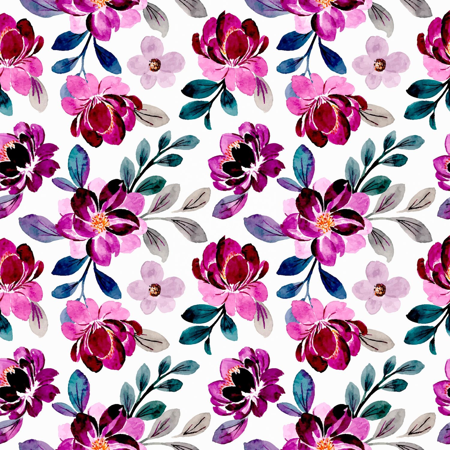 Decoupage Paper Napkins - Floral - Lilac Floral Pattern (1 Sheet)