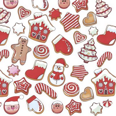 Decoupage Paper Napkins - Christmas/Xmas - Delicious Gingerbread Cookies (1 Sheet)