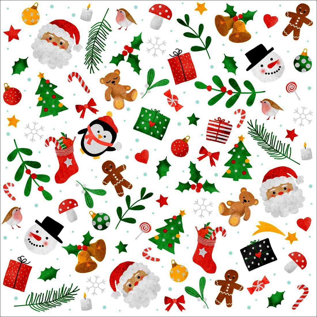 Decoupage Paper Napkins - Christmas/Xmas - Dezember (1 Sheet)