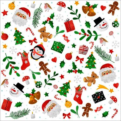 Decoupage Paper Napkins - Christmas/Xmas - Dezember (1 Sheet)