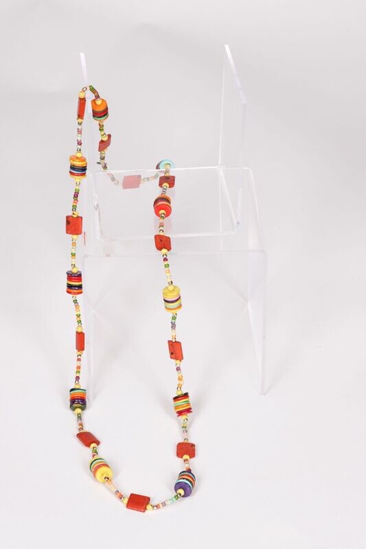 Sautoir mini rondelle multicolore