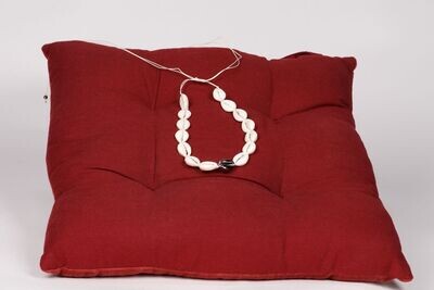 Collier cauri naturel, fil naturel